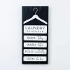 Wall Quotes & Signs-Kirkland's Home Black And White Laundry Hanger Plaque Black/White