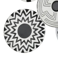 Wall Plaques-Kirkland's Home Black And White Layered Plates Wall Sculpture Black/White
