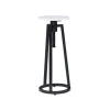 Accent & End Tables-Kirkland's Home Black And White Marble Adjustable Drink Table Black/White