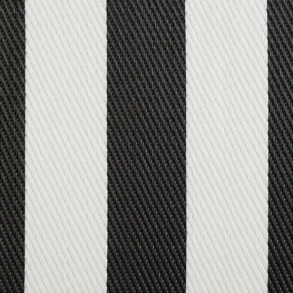 Outdoor Rugs-Kirkland's Home Black And White Rugby Stripe Outdoor Area Rug, 5X8 Black/White