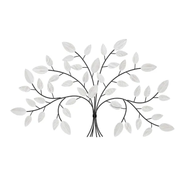Wall Plaques-Kirkland's Home Black And White Tree Wall Sculpture Black/White