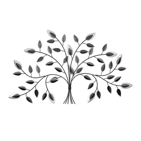 Wall Plaques-Kirkland's Home Black And White Tree Wall Sculpture Black/White