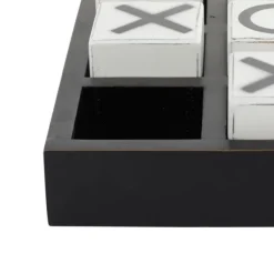 Decorative Accents-Kirkland's Home Black And White Wooden Tic Tac Toe Board