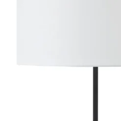Floor Lamps-Kirkland's Home Black Asymmetrical Metal Floor Lamp White
