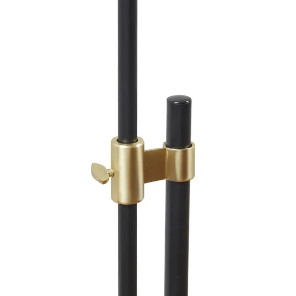Floor Lamps-Kirkland's Home Black Asymmetrical Metal Floor Lamp White