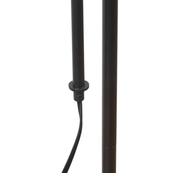 Floor Lamps-Kirkland's Home Black Asymmetrical Metal Floor Lamp White