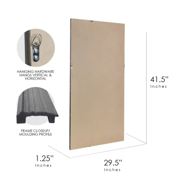Framed Mirrors-Kirkland's Home Black Beaded Frame Beveled Wall Mirror