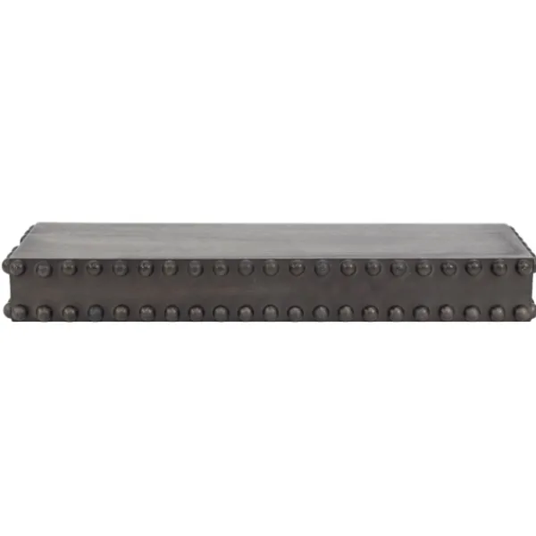 Shelves-Kirkland's Home Black Beaded Wood Small Floating Shelf