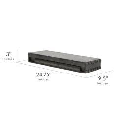 Shelves-Kirkland's Home Black Beaded Wood Small Floating Shelf