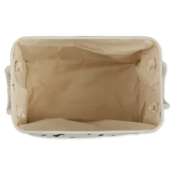Baskets & Boxes-Kirkland's Home Black Bone And Paw Print Rectangle Pet Basket Black/White