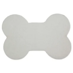 Kitchen & Floor Mats-Kirkland's Home Black Buffalo Check Bone Pet Bowl Mat Black/White