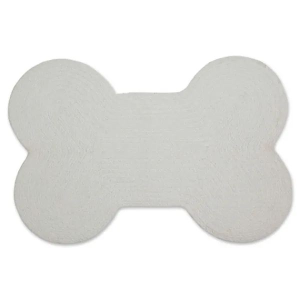 Kitchen & Floor Mats-Kirkland's Home Black Buffalo Check Bone Pet Bowl Mat Black/White