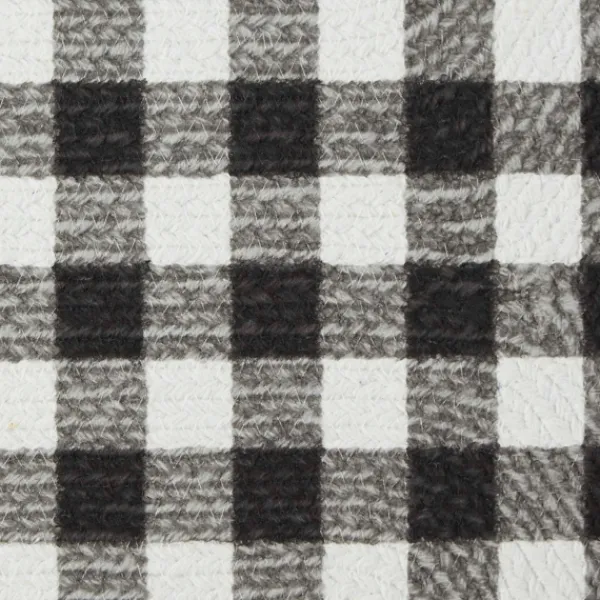 Kitchen & Floor Mats-Kirkland's Home Black Buffalo Check Bone Pet Bowl Mat Black/White