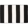 Outdoor Rugs-Kirkland's Home Black Cabana Stripe Indoor/Outdoor Scatter Rug Black/White