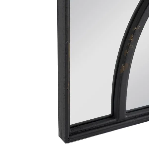 Decorative Mirrors-Kirkland's Home Black Carved Wooden Frame Wall Mirrors, Set Of 2