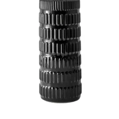 Table Lamps-Kirkland's Home Black Ceramic Stacked Lines Table Lamp White