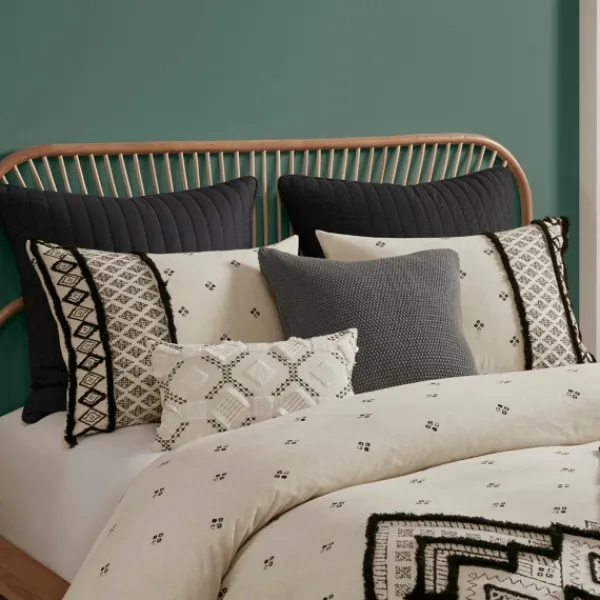 Comforters-Kirkland's Home Black Diamond 3-Pc. California King Comforter Set Black/Ivory