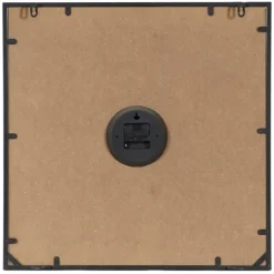 Clocks-Kirkland's Home Black Distressed Wood Face Square Clock
