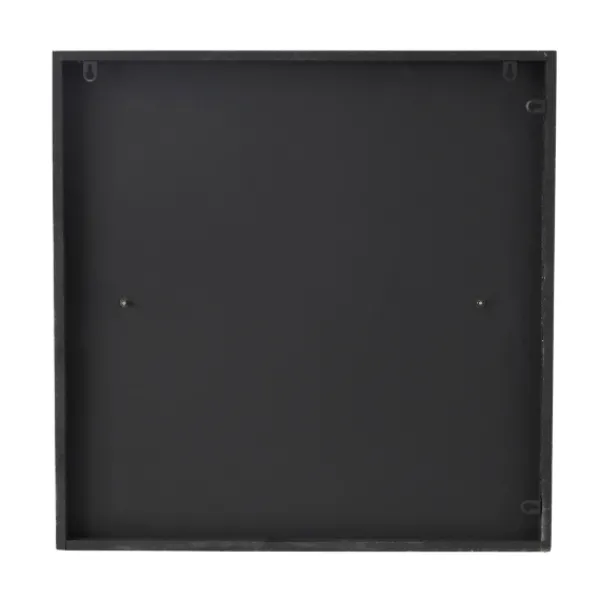 Wall Plaques-Kirkland's Home Black Frame Silver Abstract Lines Wall Plaque Black/Silver