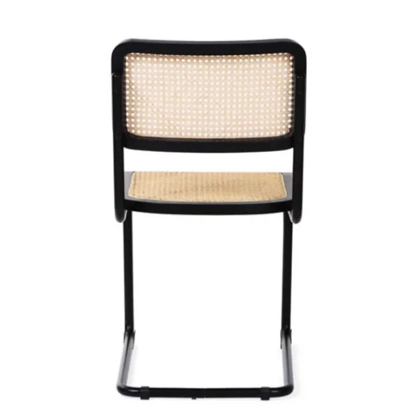 Dining Chairs-Kirkland's Home Black Framed Woven Cane Dining Chairs, Set Of 2 Tan/Black