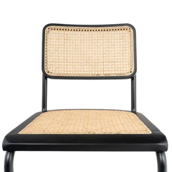 Dining Chairs-Kirkland's Home Black Framed Woven Cane Dining Chairs, Set Of 2 Tan/Black