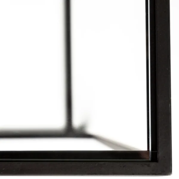 Accent & End Tables-Kirkland's Home Black Geometric Nesting Accent Tables, Set Of 2