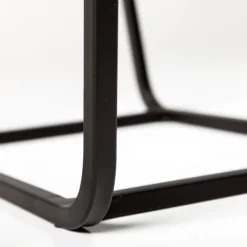 Accent & End Tables-Kirkland's Home Black Geometric Nesting Accent Tables, Set Of 2