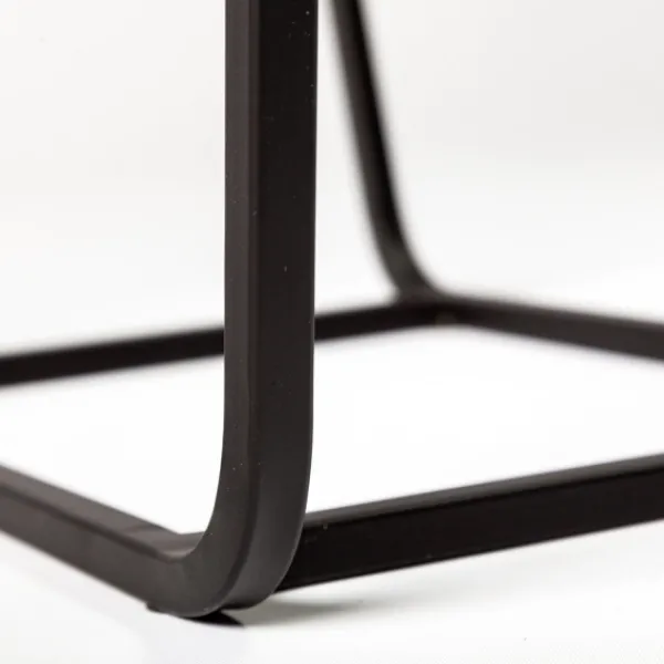 Accent & End Tables-Kirkland's Home Black Geometric Nesting Accent Tables, Set Of 2