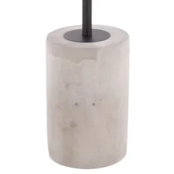 Accent & End Tables-Kirkland's Home Black Glass And Concrete Round Accent Table