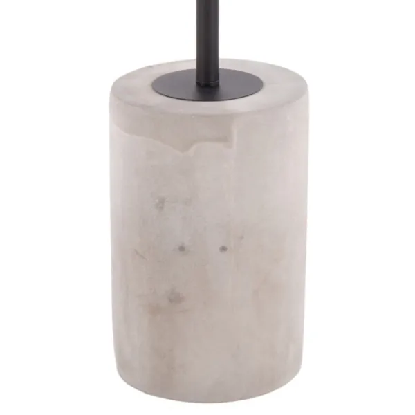 Accent & End Tables-Kirkland's Home Black Glass And Concrete Round Accent Table