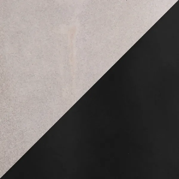 Accent & End Tables-Kirkland's Home Black Glass And Concrete Round Accent Table
