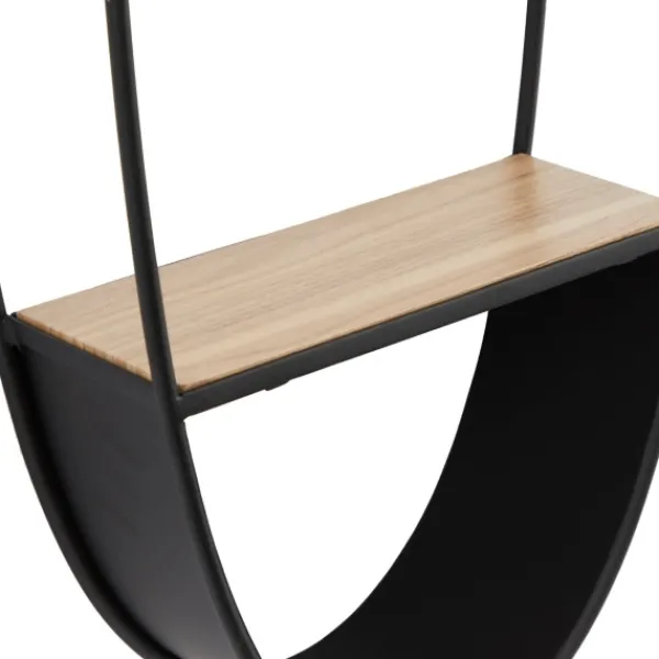 Shelves-Kirkland's Home Black Iron Oval Frame Wall Shelf