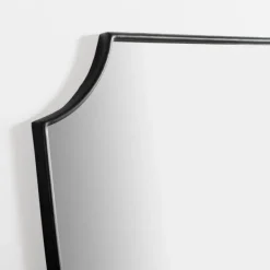 Decorative Mirrors-Kirkland's Home Black Iron Shield Wall Mirror