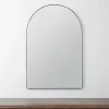 Framed Mirrors-Kirkland's Home Black Linear Arch Wall Mirror