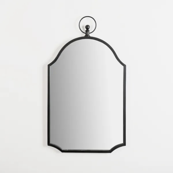 Decorative Mirrors-Kirkland's Home Black Linear Arched Wall Mirror