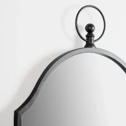 Decorative Mirrors-Kirkland's Home Black Linear Arched Wall Mirror
