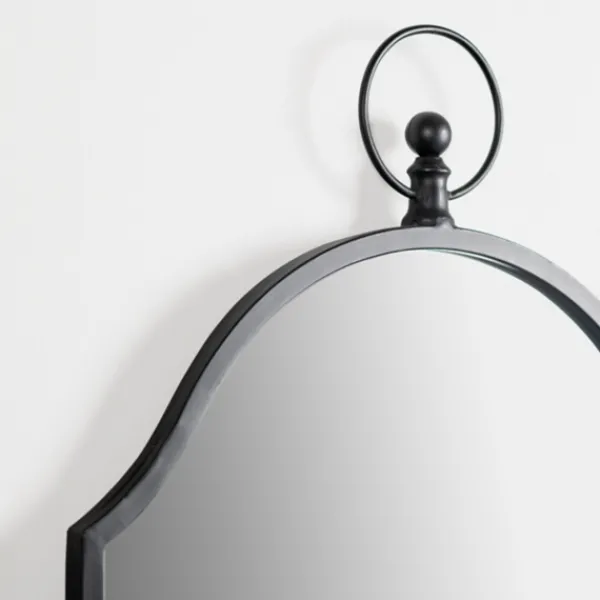 Decorative Mirrors-Kirkland's Home Black Linear Arched Wall Mirror