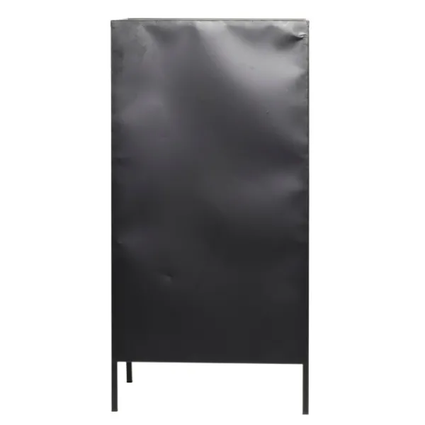 Kitchen Islands & Bar Carts-Kirkland's Home Black Metal And Brown Wood Standing Wine Rack Black/Brown