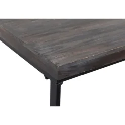 Console Tables-Kirkland's Home Black Metal And Wood Contemporary Console Table Black/Gray
