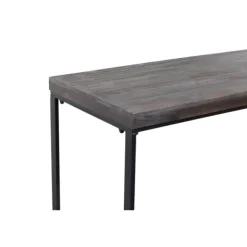 Console Tables-Kirkland's Home Black Metal And Wood Contemporary Console Table Black/Gray
