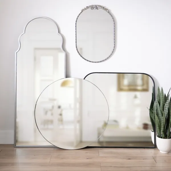 Decorative Mirrors-Kirkland's Home Black Metal Arch Mirror