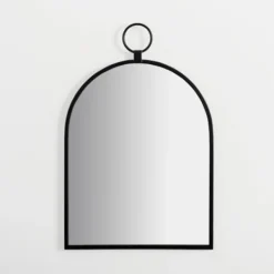 Decorative Mirrors-Kirkland's Home Black Metal Arched Wall Mirror