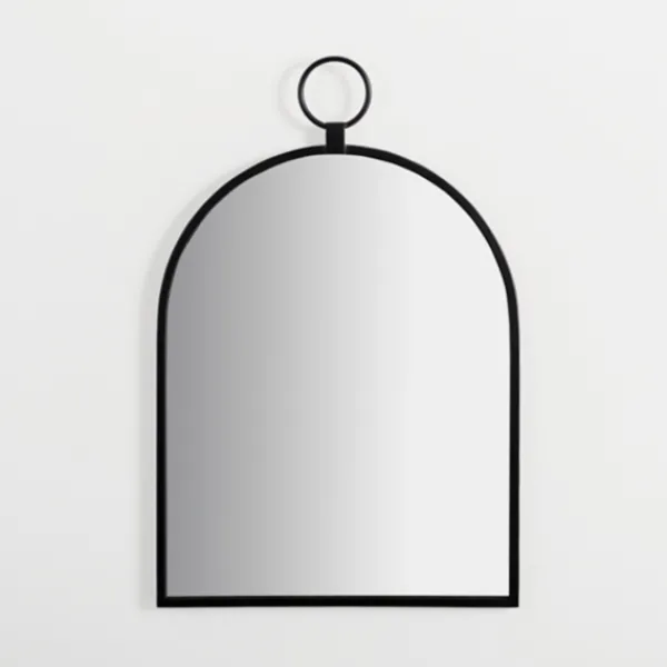 Decorative Mirrors-Kirkland's Home Black Metal Arched Wall Mirror