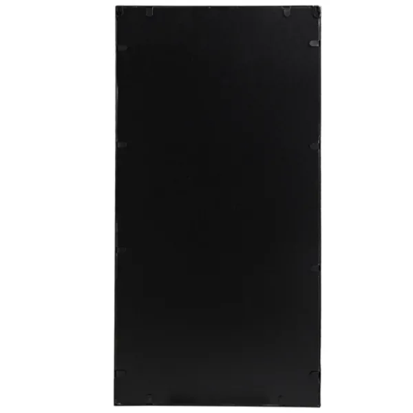 Decorative Mirrors-Kirkland's Home Black Metal Geometric Wall Mirrors, Set Of 3
