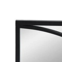 Decorative Mirrors-Kirkland's Home Black Metal Geometric Wall Mirrors, Set Of 3