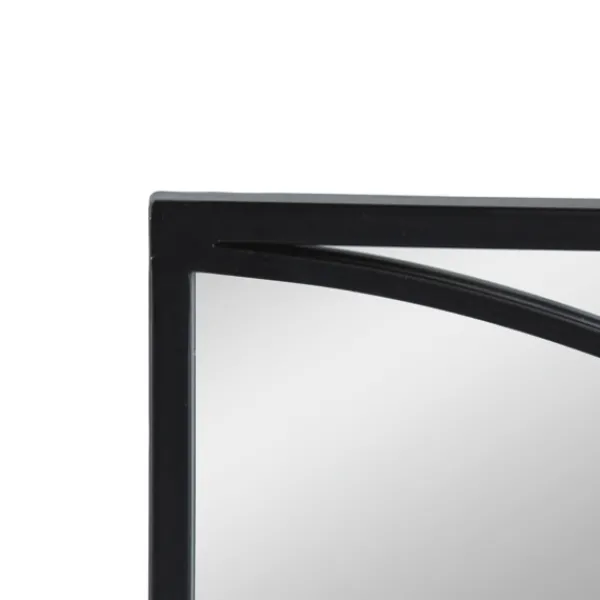 Decorative Mirrors-Kirkland's Home Black Metal Geometric Wall Mirrors, Set Of 3
