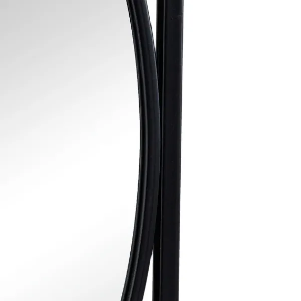 Decorative Mirrors-Kirkland's Home Black Metal Geometric Wall Mirrors, Set Of 3