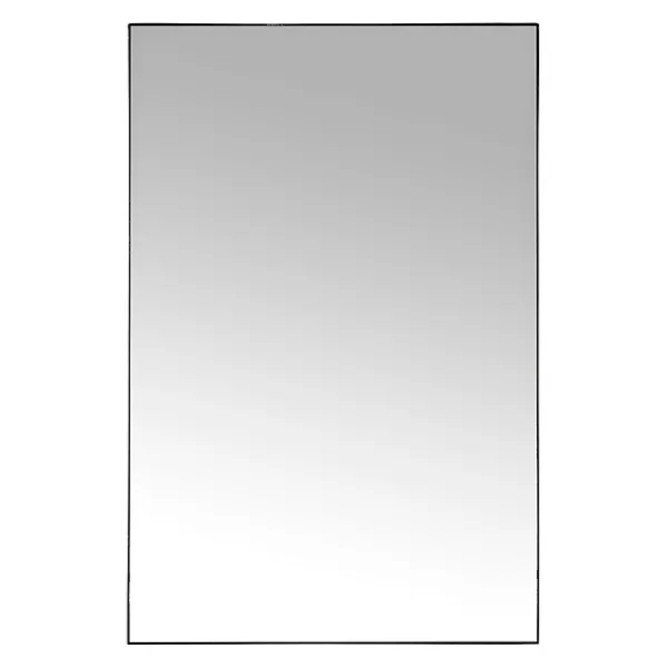 Decorative Mirrors-Kirkland's Home Black Metal Linear Mirror, 24X36