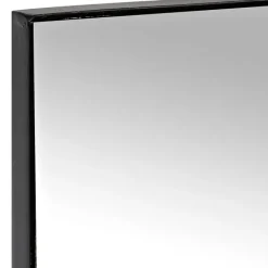 Decorative Mirrors-Kirkland's Home Black Metal Linear Mirror, 24X36