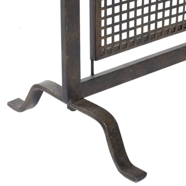 Fireplace Accessories-Kirkland's Home Black Metal Mesh Fireplace Screen